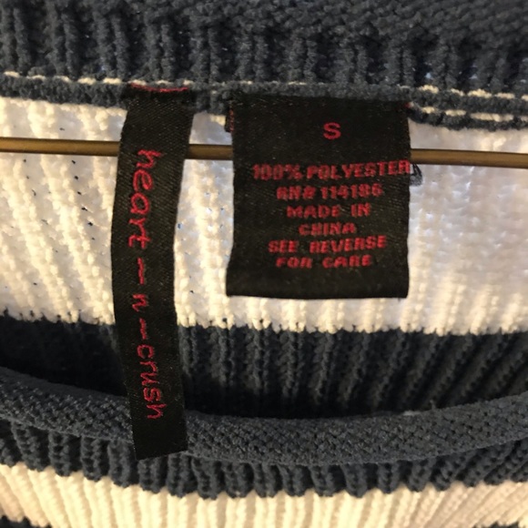 Blue & White Striped Sweater - Picture 3 of 3